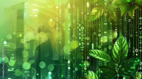 Renewable Energy Vision: Eco-Friendly Green Technology Background