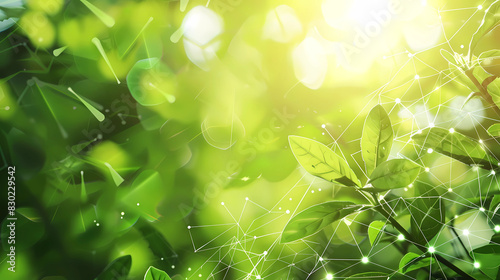 Earth-Conscious Design: Background Highlighting Eco-Friendly Technology