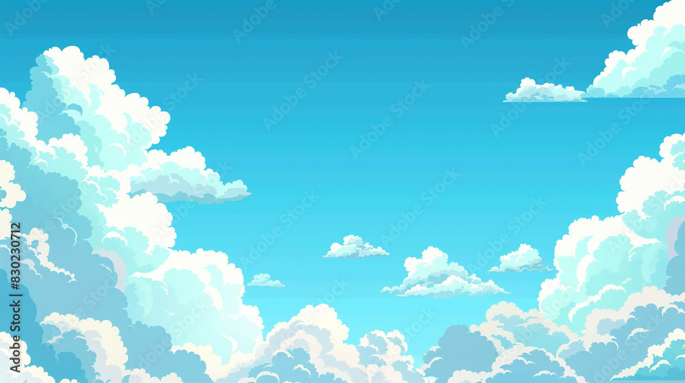 Generate a visual with a clean, seamless sky blue background.