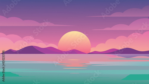 sunset  background  illustration  vector