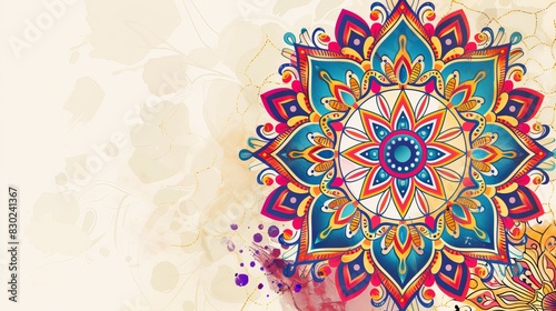 Flower ornament  Luxury mandala background with Decorative mandala. Mandala for print, poster, cover, brochure, flyer, banner