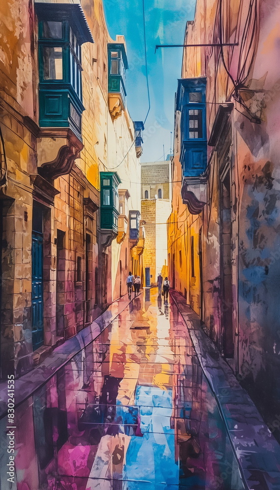 Fototapeta premium During the day in Mnajdra and Hajar Qim in Malta s_007