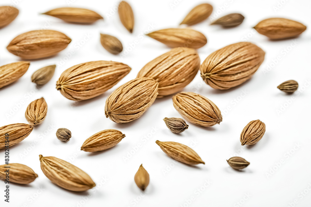 Obraz premium Close-up of Dried Almonds
