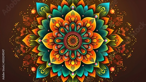 Flower ornament  Luxury mandala background with Decorative mandala. Mandala for print, poster, cover, brochure, flyer, banner