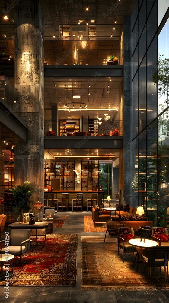 Obraz premium Luxury hotel lobby