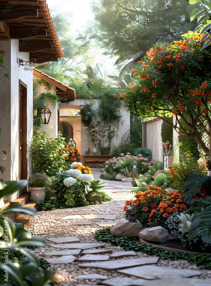 Fototapeta premium A beautiful garden path