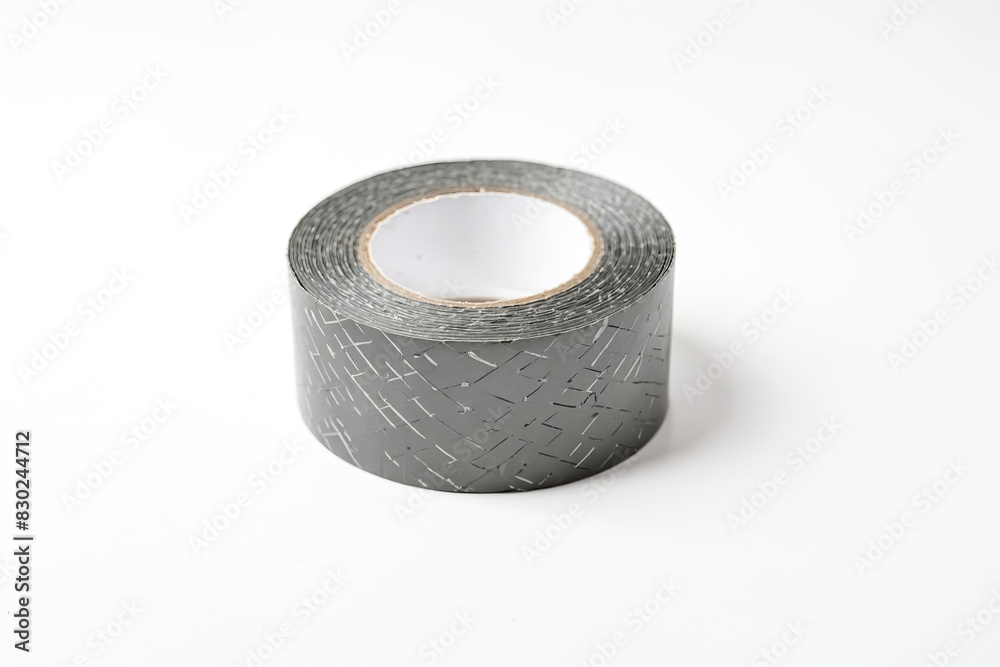 Roll of black electrical tape with a textured pattern Roll of black electrical tape with a textured pattern