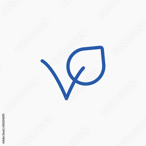 green leaf check mark icon