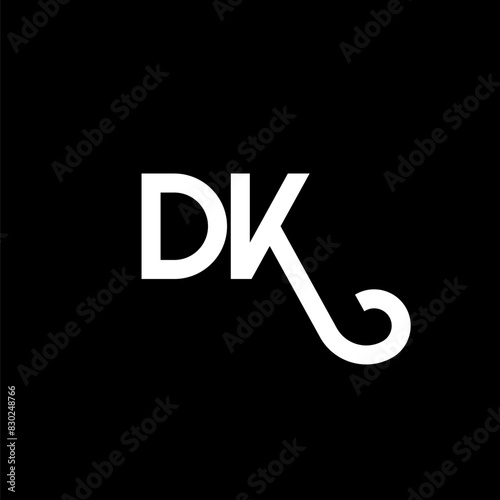 DK letter logo design on black background. DK creative initials letter logo concept. dk letter design. DK white letter design on black background. D K, d k logo