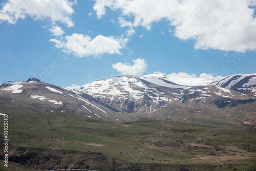 beautiful mountain landscape in the green mountains of Armenia