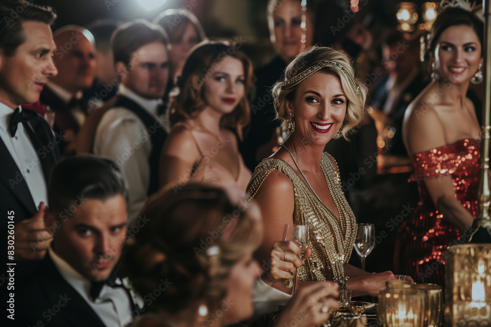 Gatsby-Style Party: Elegant Guests and Art Deco Décor with Retro Vibes Gatsby-Style Party: Elegant Guests and Art Deco Décor with Retro Vibes