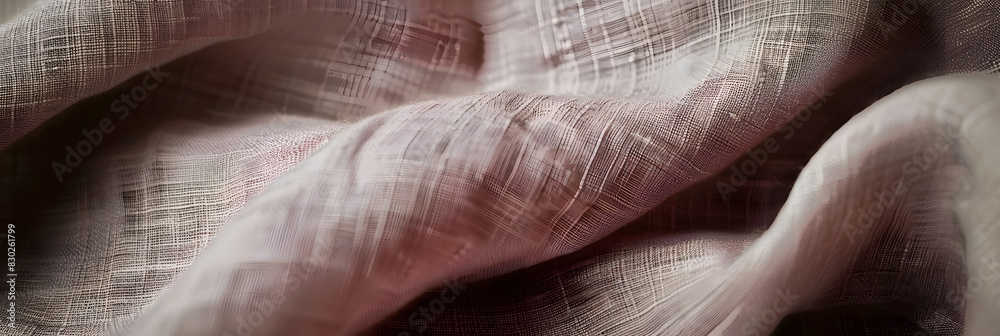 A detailed view of linen fabric with ample space for accomodating other elements in an image A detailed view of linen fabric with ample space for accomodating other elements in an image
