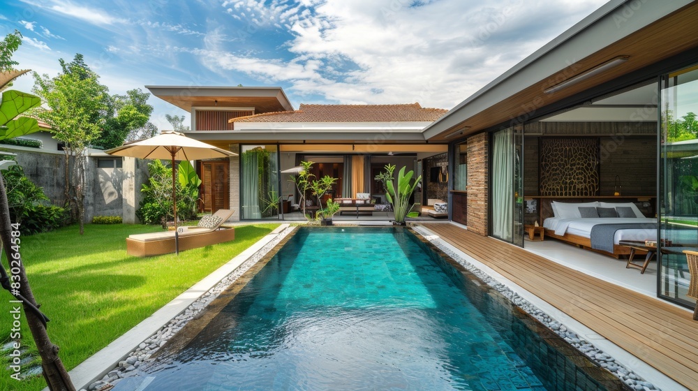 Modern House With Central Pool