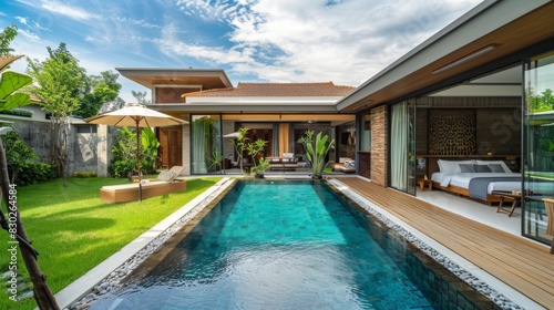 Modern House With Central Pool