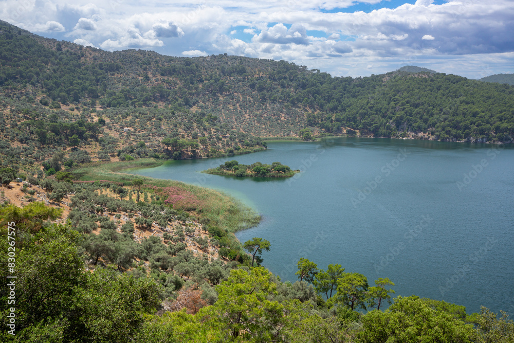Kocagol Lake near Dalaman Town in Mugla Province of Turkey