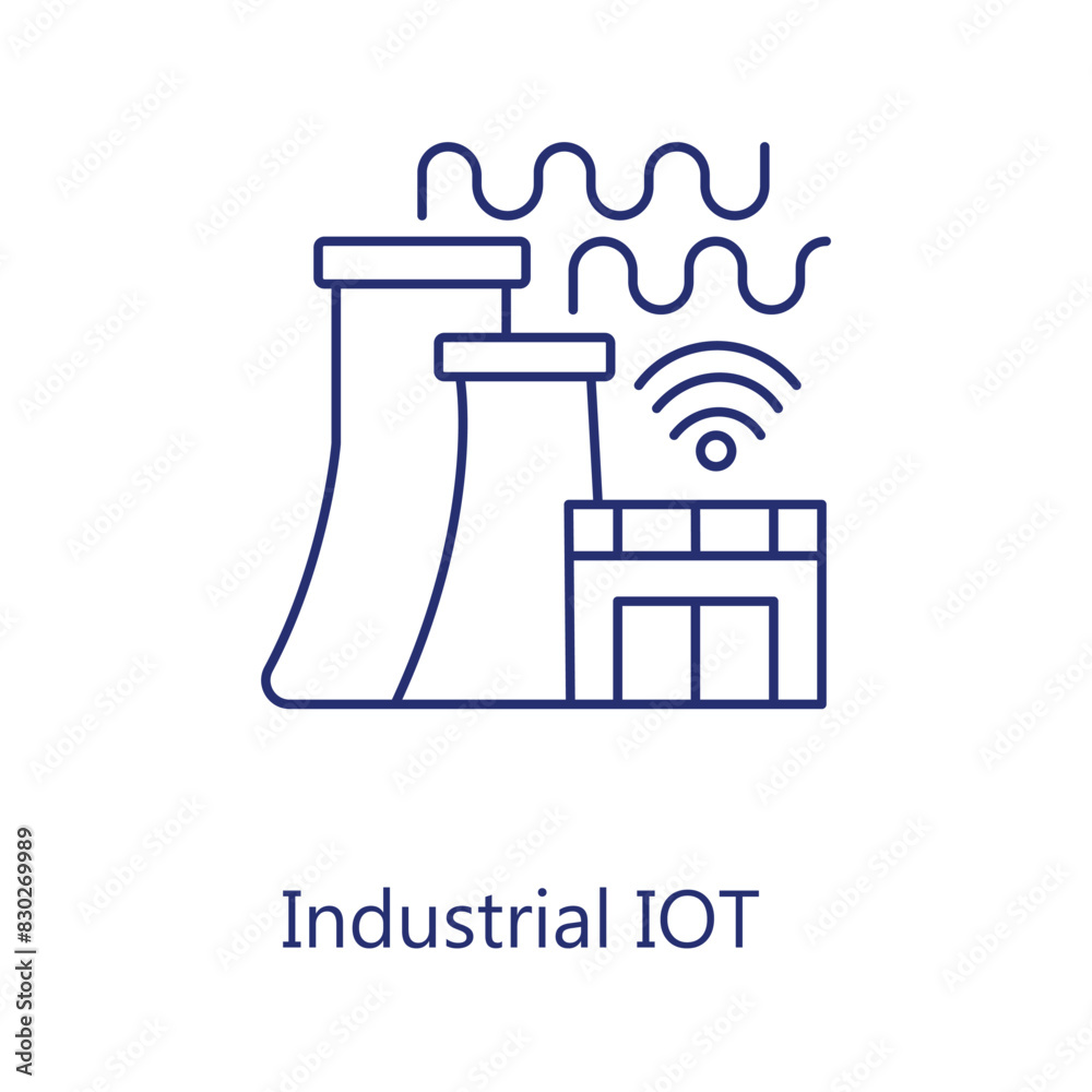 Industrial IoT Icons. Vector Icon Design Industrial IoT Icons. Vector Icon Design