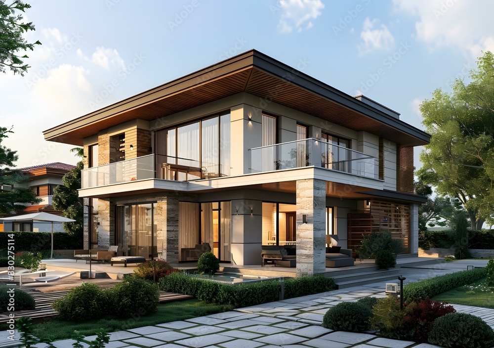 A modern villa A modern villa
