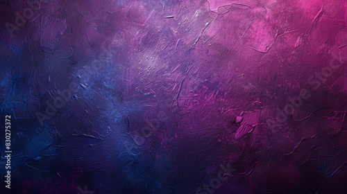 Purple and blue hues blend in abstract art to create a textured background
