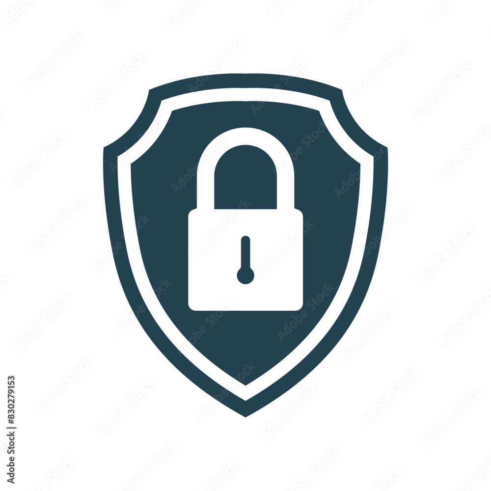 shield padlock icon design vector template shield padlock icon design vector template
