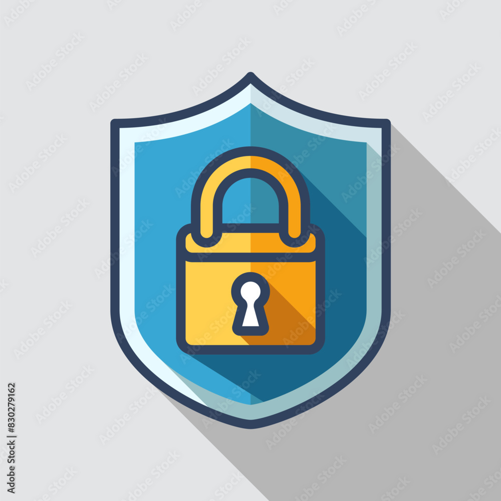 shield padlock icon design vector template shield padlock icon design vector template