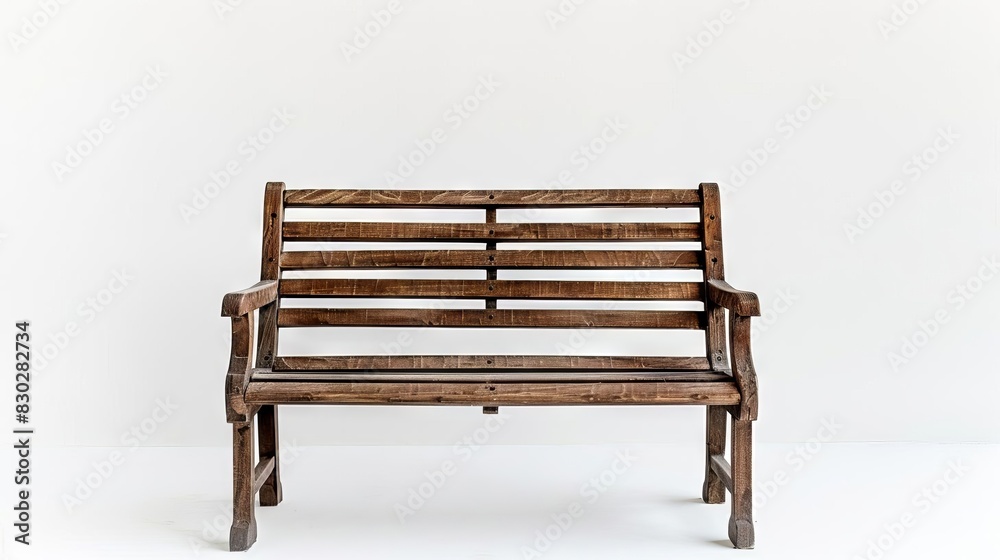 isolated wooden park bench on white background outdoor furniture isolated wooden park bench on white background outdoor furniture