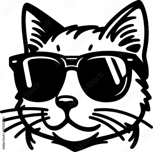 Cool Cat Wearing Sunglasses