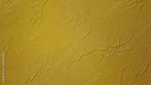 A yellow wall shows a network of fine cracks, creating a textured background