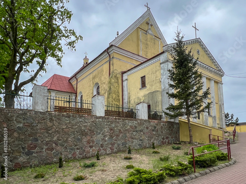Church in the town of Gora Swietej Malgorzaty (Saint Margaret's Mount) in Poland photo