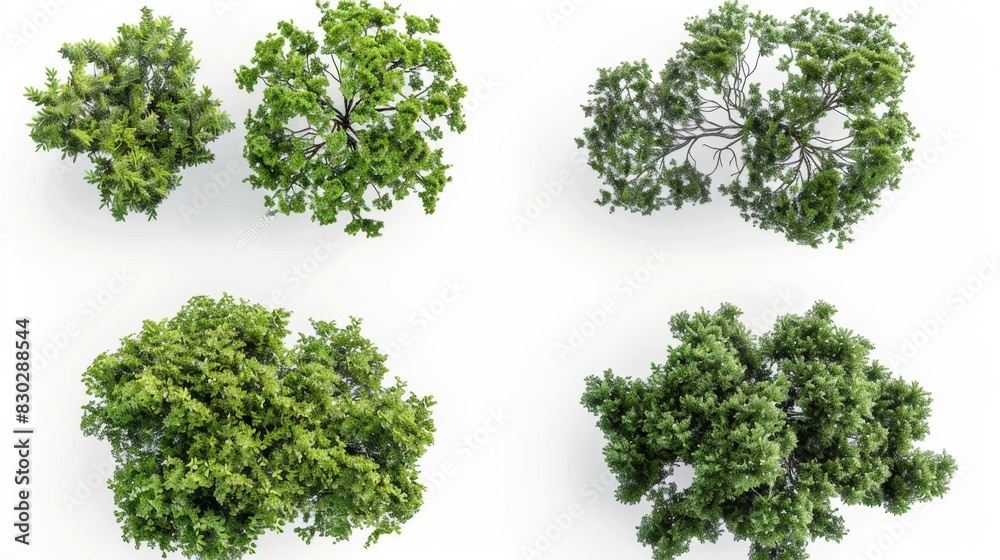 Top View of Green Trees, Generative AI Top View of Green Trees, Generative AI