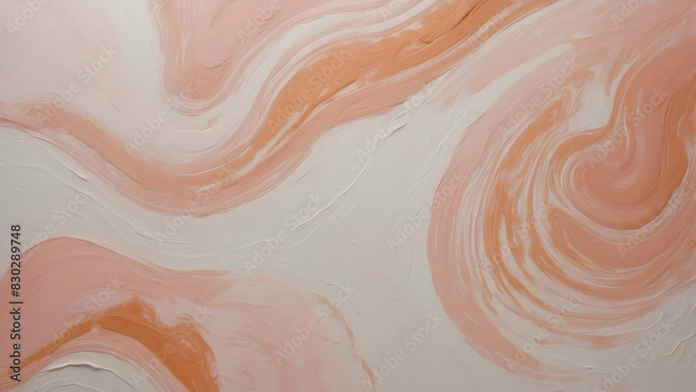 Swirling pastel peach and white texture