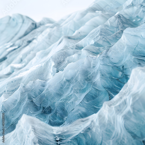 Wallpaper Mural Stunning Close-Up of Glacier Ice Formations Highlighting Textures and Details in Ice Conservation for International Year of Glaciers Preservation Torontodigital.ca