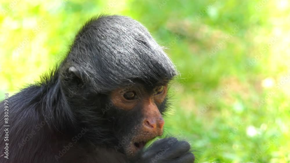 red-faced spider monkey (Ateles paniscus)