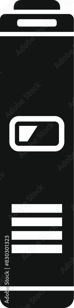 Simple highcontrast image of a battery icon, ideal for web and technology themes Simple highcontrast image of a battery icon, ideal for web and technology themes