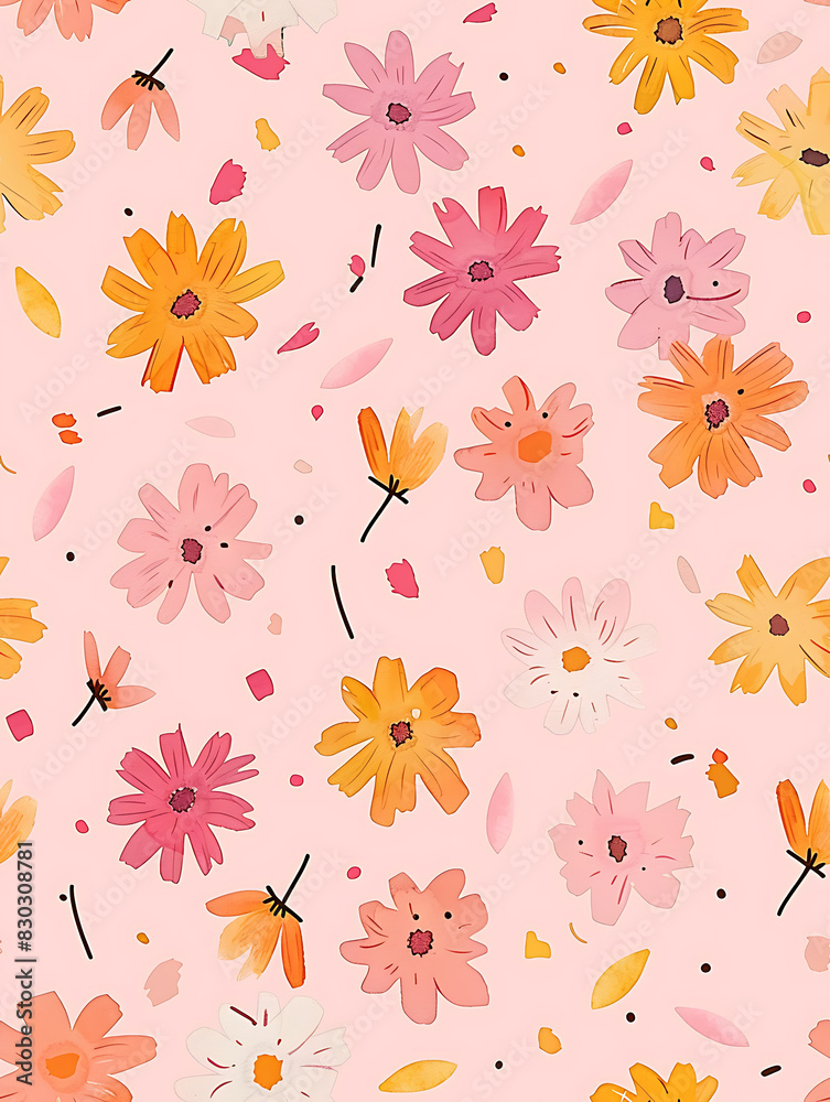 Obraz premium floral illustration graphic