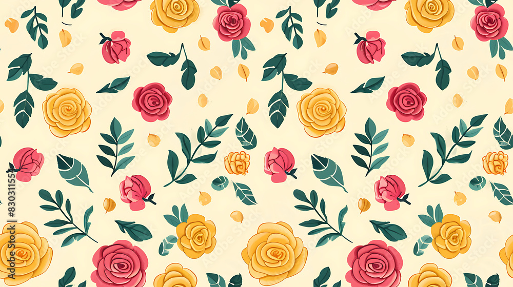 Naklejka premium floral illustration