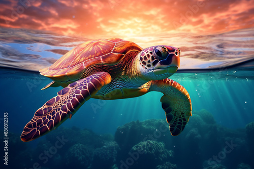 Cruising Currents - Turtle at Sea Leve