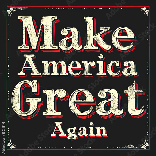 Make America Great Again Illustration sign 