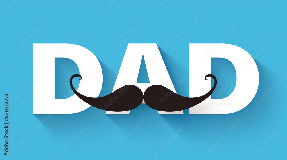 A playful Father's Day design featuring the word A playful Father's Day design featuring the word