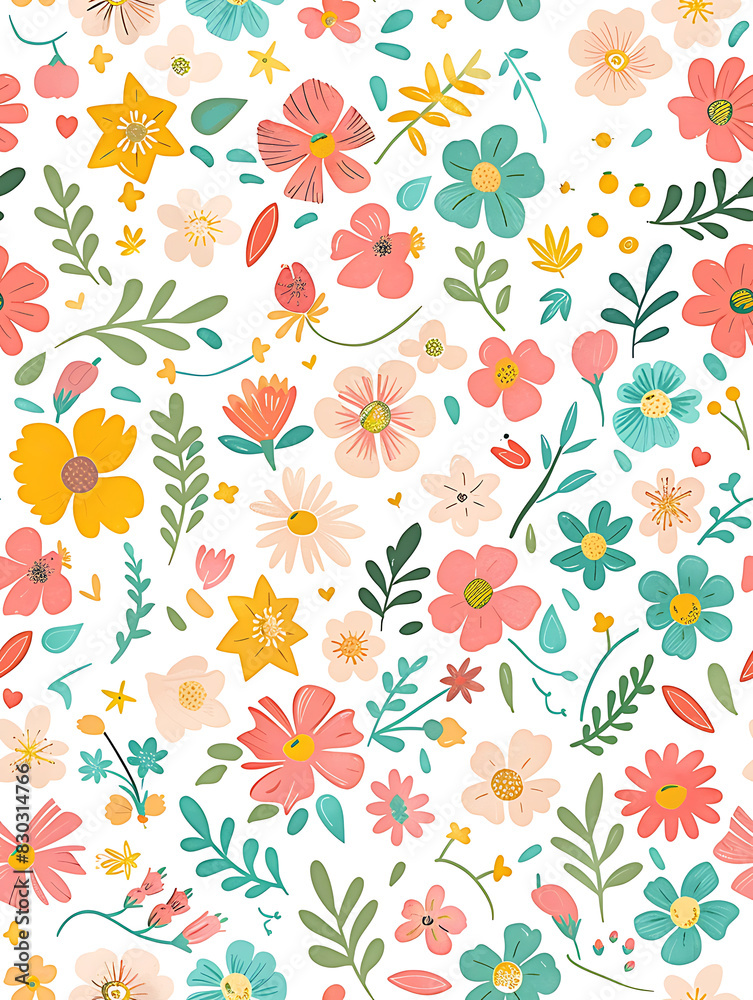 Obraz premium floral graphic illustration