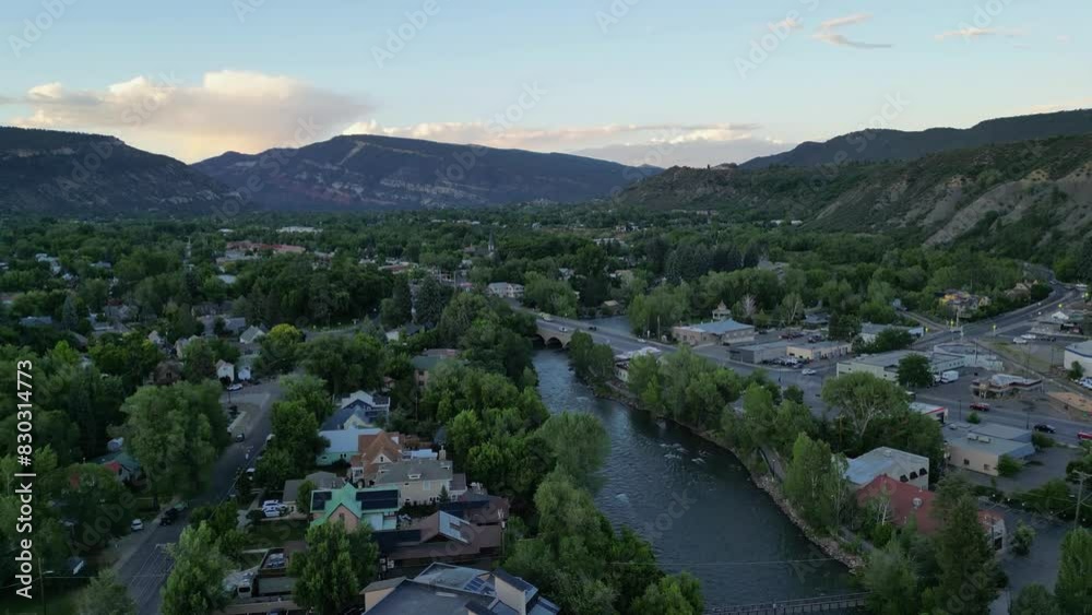 Beautiful City of Durango, Drone View, Durango, Colorado Beautiful City of Durango, Drone View, Durango, Colorado