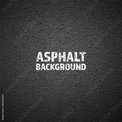 Asphalt road texture, concrete highway surface. Pattern with grainy structure, grunge stone background. Vector illustration