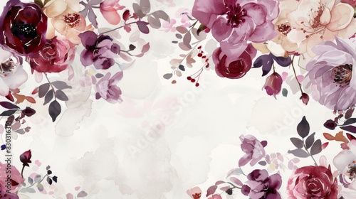 Abstract floral art background