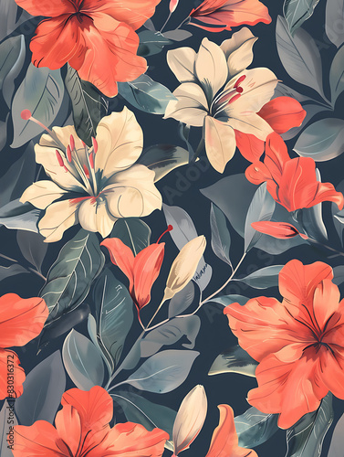 floral print graphic