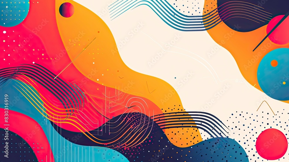 A colorful abstract background with a white line that says A colorful abstract background with a white line that says