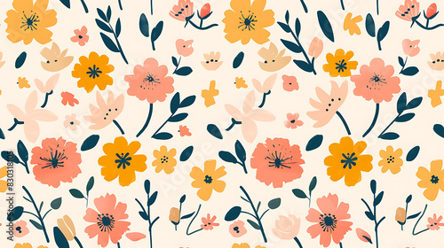 flower print graphic illustration