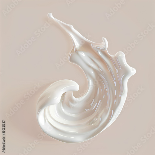 white_cream_in_the_shape_of_curved