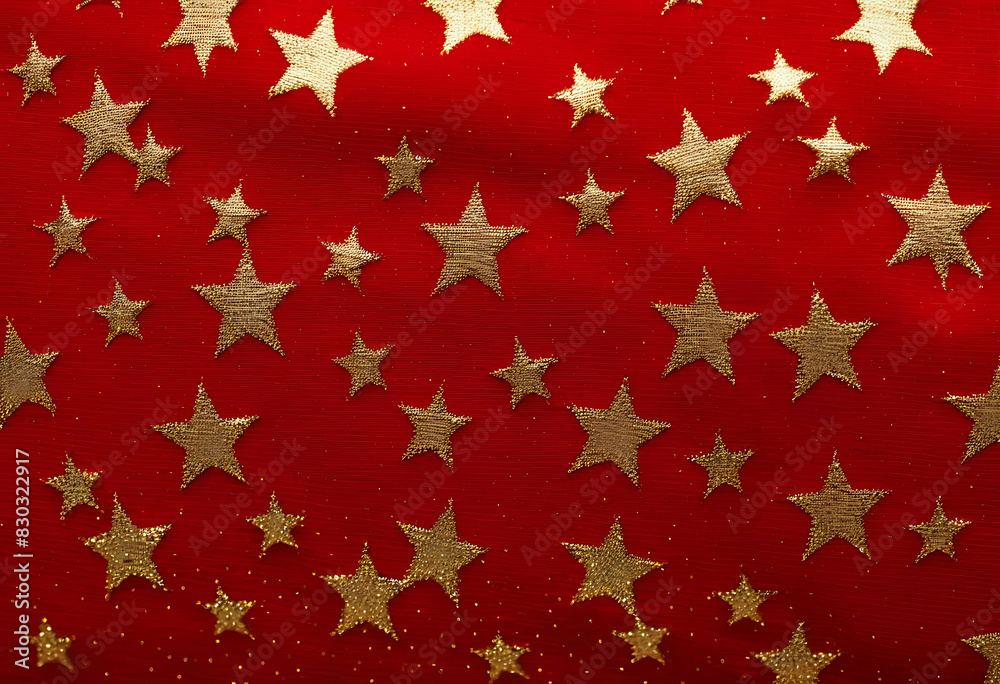 Red Textile Background with Sparkles Red Textile Background with Sparkles