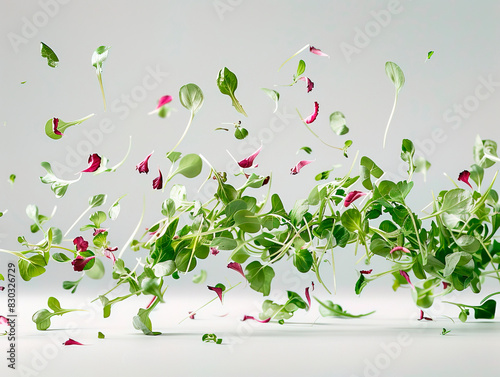 Wallpaper Mural Ruccola leaves isolated on white background Torontodigital.ca