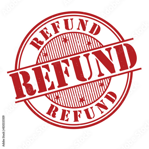 Refund grunge rubber stamp