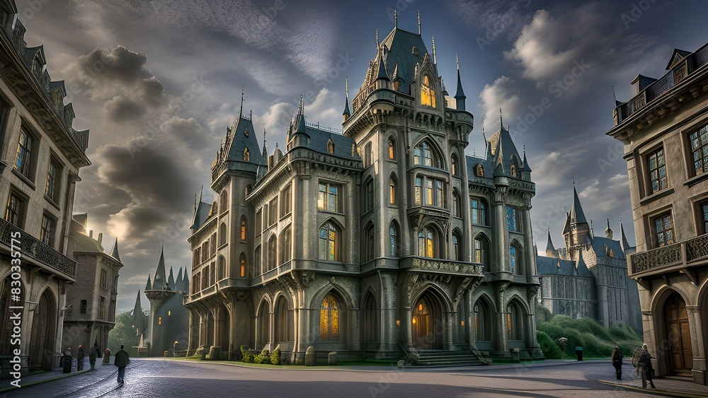 Obraz premium Old building in the urban area